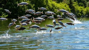 warum springen fische aus dem wasser