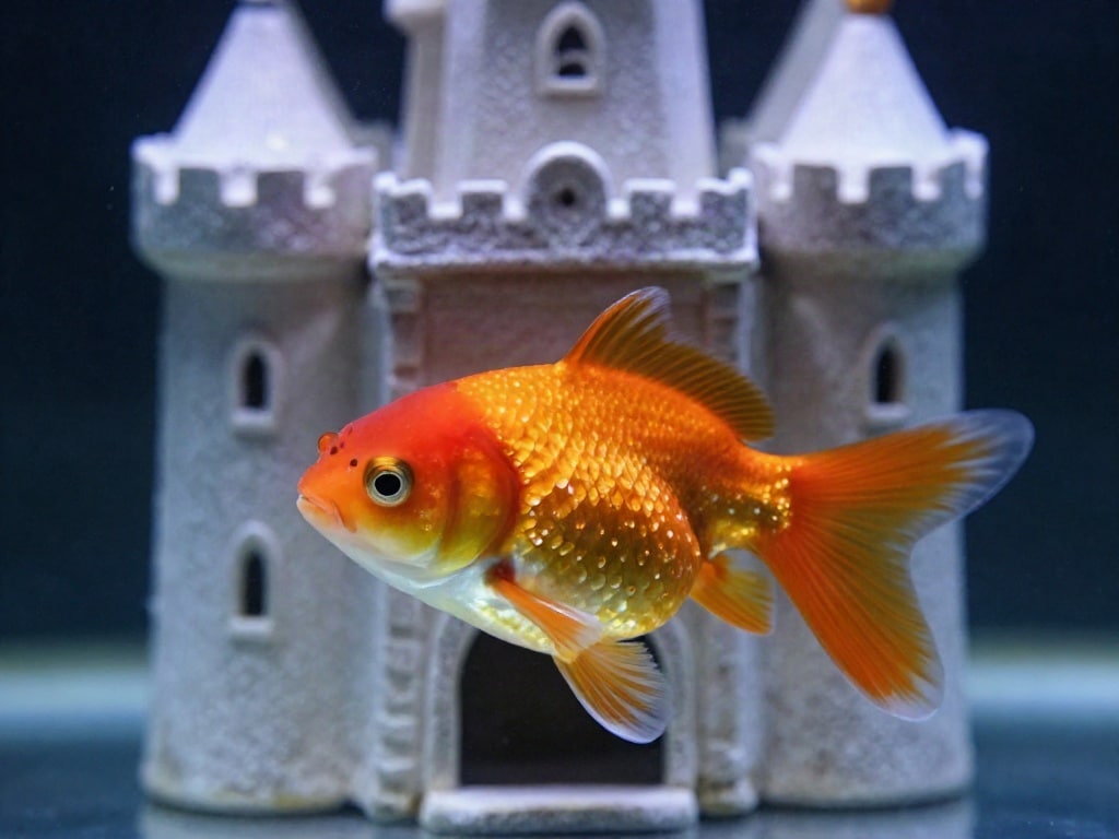 Fisch scheuert sich