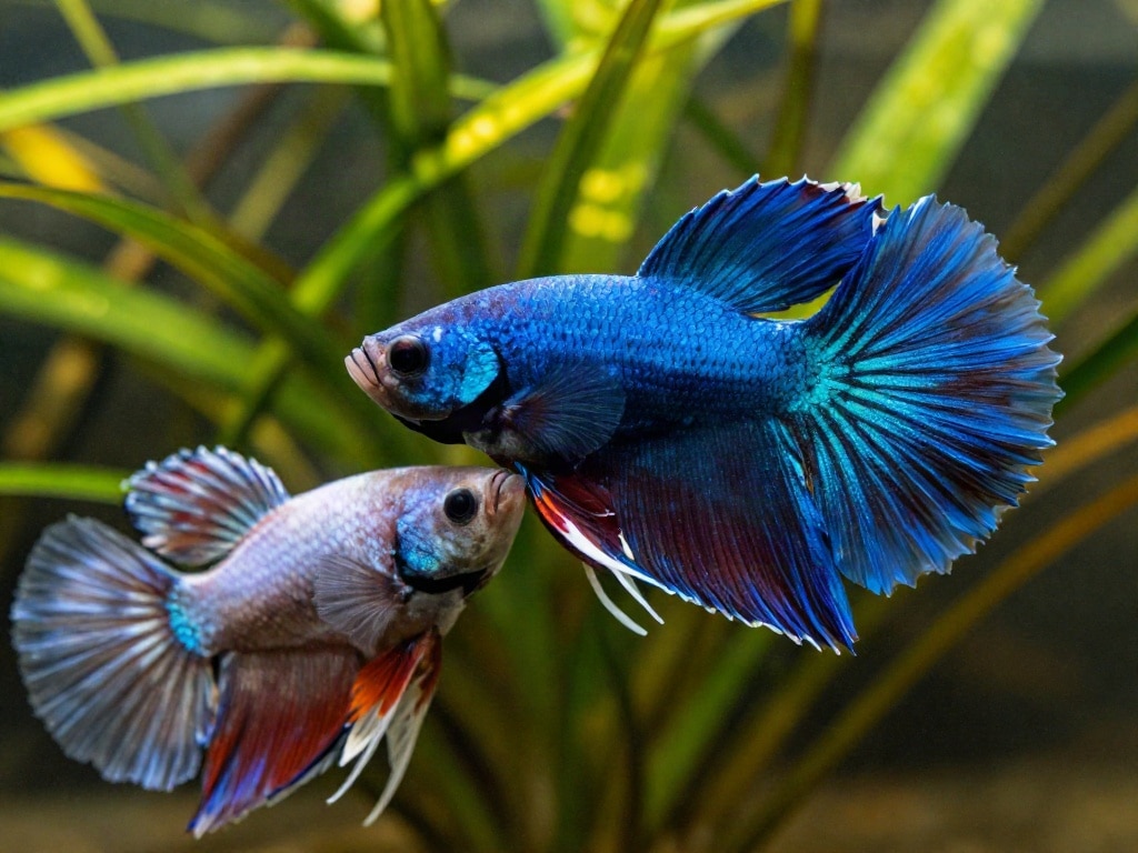 Fische jagen sich